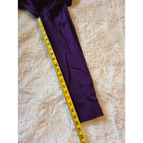 Purple J. Ferrar Slim Fit Collared Button Down casual, Business Dress shirt Sz L - Picture 6 of 6